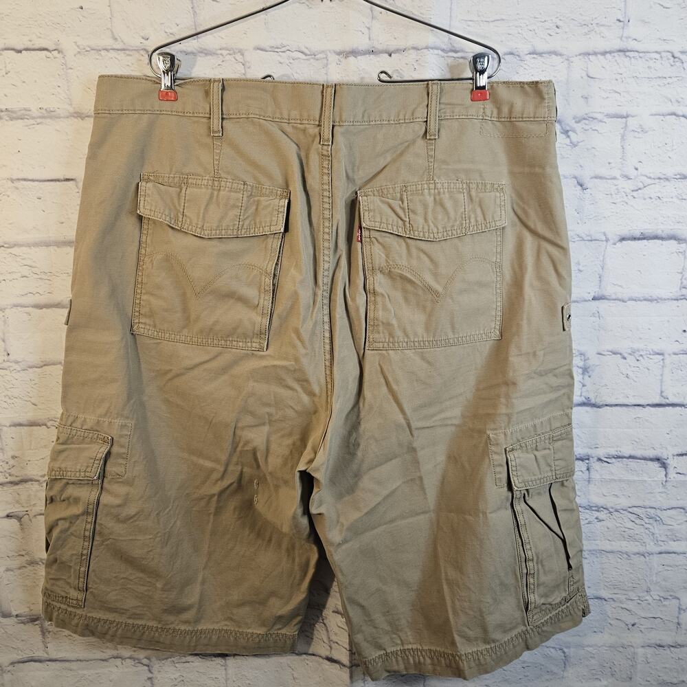Levi's Vtg Mens 40 Beige Khaki Baggy Flap Pockets Streetwear Cargo Y2K Casual - Picture 3 of 6